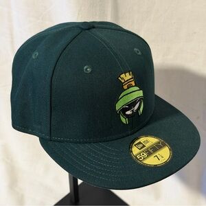 New Era Fitted 7 1/4 Marvin the Martian Alt 5150 Hat Dark Green Cap